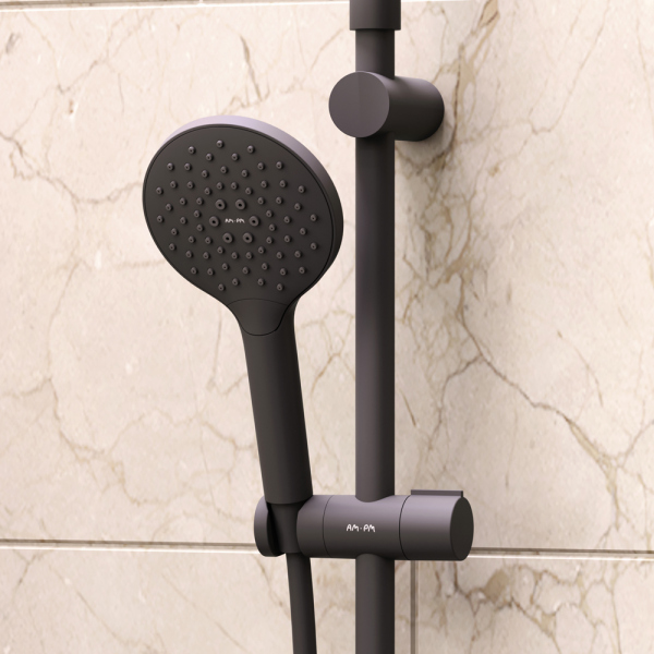 Комплект 5 в 1 AM.PM Gem S 120x80 WK93ER профиль Черный матовый стекло прозрачное