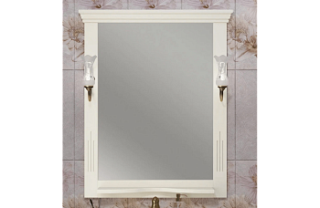 Зеркало Opadiris Риспекто 80, цвет 1013, с выключателем, 00-00007059