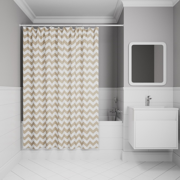 Штора для ванной IDDIS 200x180 см, Полиэстер (BR03P18i11)