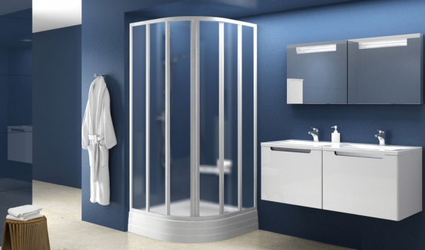 Душевой уголок Ravak SKKP6-90 Grape, профиль белый