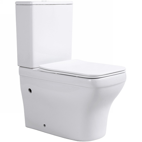 Унитаз компакт Aquatek Амадео AQ2914-00 Белый с бачком и сиденьем Микролифт