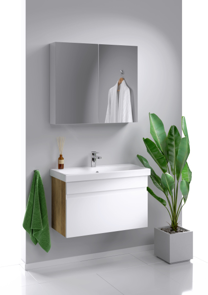 Подвесная тумба без раковины AQWELLA 80 см, SRT0108DB