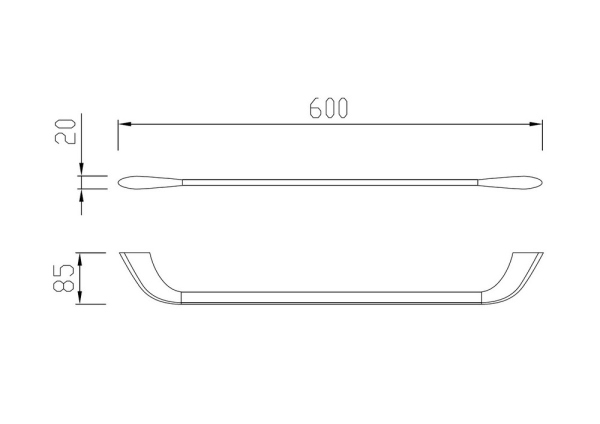 Полотенцедержатель ABBER Nord AA1552SP сатин