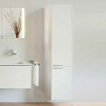 Шкаф-пенал Keuco Royal 60 белый глянец, с корзиной R