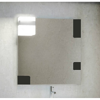 Зеркало Opadiris Санторини 80, цвет серо/белый, Z0000010471