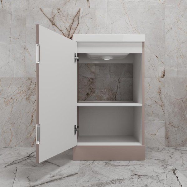 Тумба без раковины напольная "МОНО 50", санд пудровый, ЛС-00002453