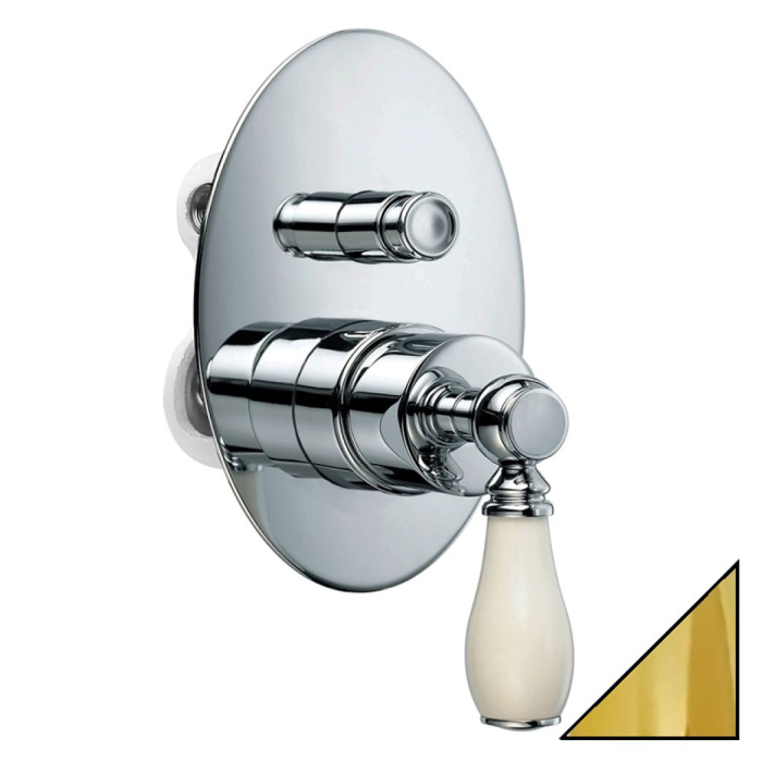 Смеситель Bossini Retro Z002202 ORO С ВНУТРЕННЕЙ ЧАСТЬЮ