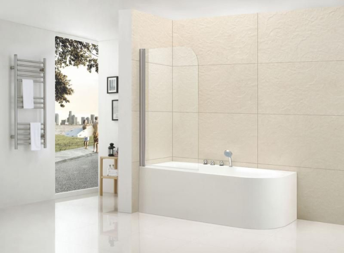 Шторка на ванну Cezares ECO ECO-V-1-80/140-P-Cr-R