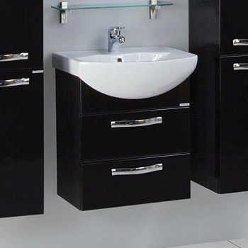 Тумба под раковину Акватон Ария 50 цвет Черный 1A140001AA950