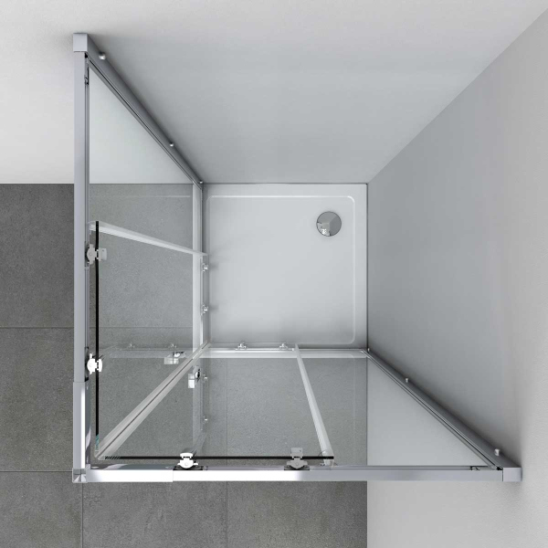 Душевой уголок Vincea Rapid VSS-3R90/10MT, (900-1000)x(900-1000), хром, стекло текстурное