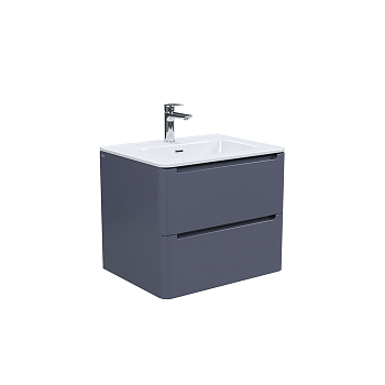 Тумба с раковиной, подвесная, 60 см, темно-серый, Edifice, IDDIS (EDI60D0i95K)