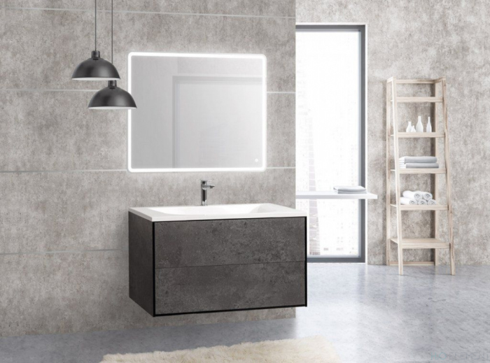 Тумба для комплекта Cezares Premier HPL-100-2C-SO-MGN-BLUM manganese