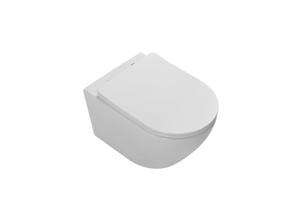 Унитаз подвесной Vincea Globo VT1-14T Tornado, цвет белый, ультратонкое soft-close сиденье