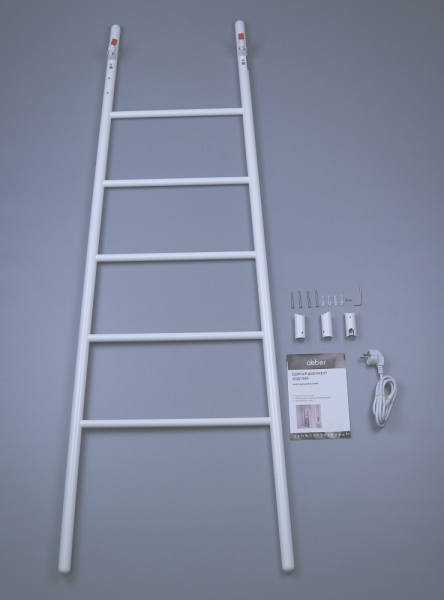 Полотенцесушитель электрический ABBER Treppe AH4705MW белый матовый