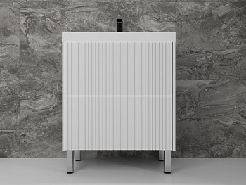 Тумба без раковины напольная Style Line "Стокгольм 70", (2 ящ.) белый, PUSH, ЛС-00002334