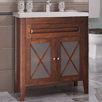 Тумба без раковины Opadiris Палермо 80, цвет свет.орех (Раковина Opadiris FRAME 80), 00-00002354