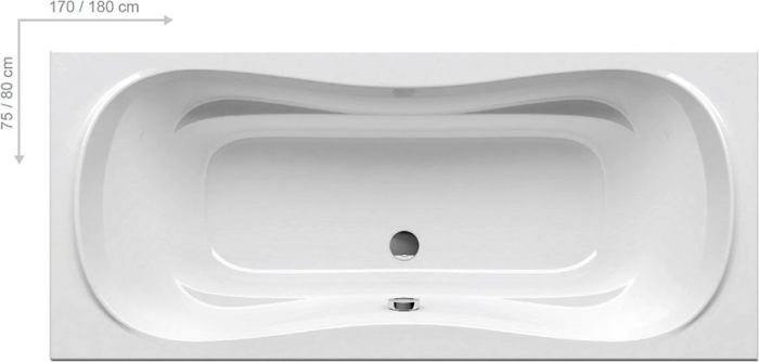 Акриловая ванна Ravak Campanula II 180x80 CB21000000