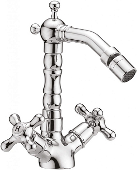 RETRO-C-BS2-BLC Смеситель на биде с донным клапаном, белый