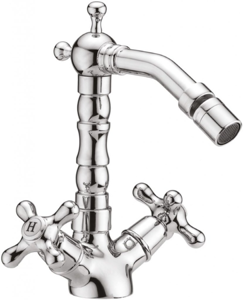 RETRO-C-BS2-BLC Смеситель на биде с донным клапаном, белый