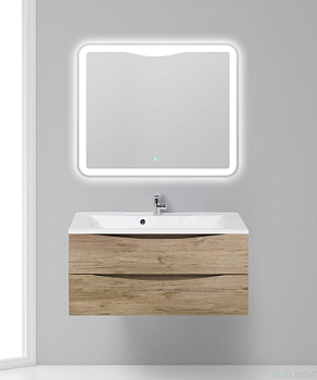 Тумба с раковиной Belbagno MARINO, MARINO-800-2C-SO-RN-P+ BB800/450-LV-MR-PR (готовый набор)