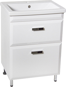 Тумба для комплекта Style Line Лотос 60 Люкс Plus напольная, белая