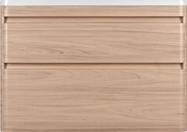 Тумба для комплекта Style Line Атлантика 100 Люкс Plus, подвесная, ясень перламутр