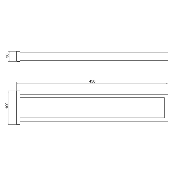 Полотенцедержатель двойной Timo Selene золото матовое (17052/17)