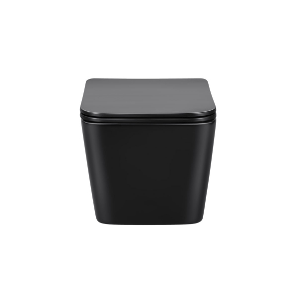 Унитаз подвесной Vincea, Q-Line VT1-12MB безободковый, цвет матовый черный