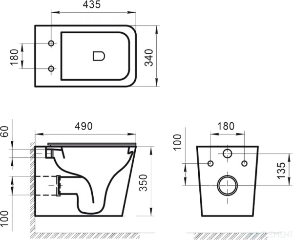 Унитаз подвесной BelBagno Ardente-R BB520CHR (готовый набор)