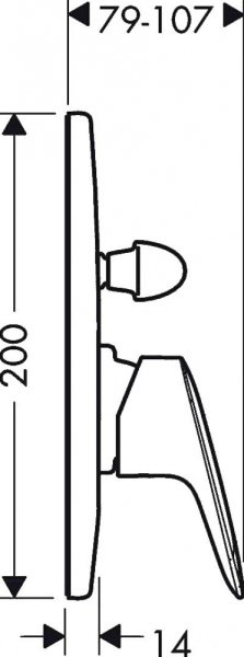 Смеситель Hansgrohe Logis 71406000 для ванны с душем