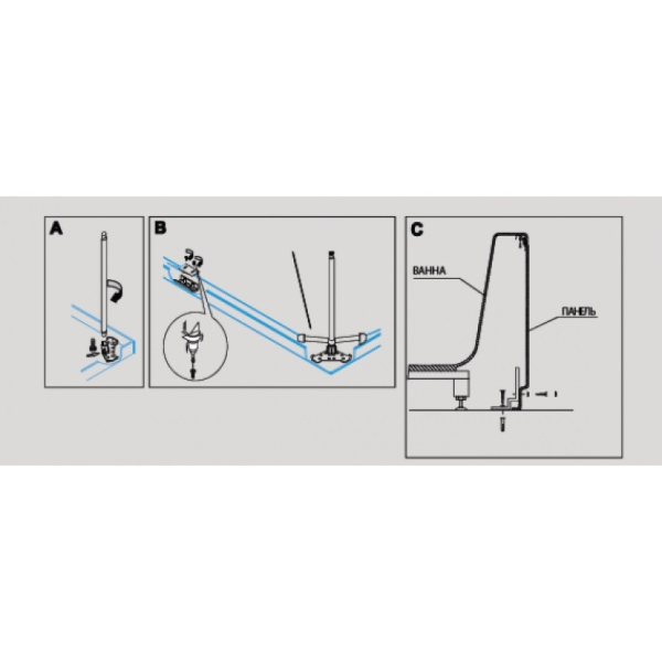 CZR-SCR-FIX-KIT Универсальный установочный комплект для 2-х панелей