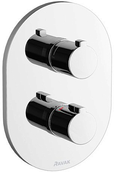 Термостат Ravak Chrome CR 064.00 С ВНУТРЕННЕЙ ЧАСТЬЮ, для душа