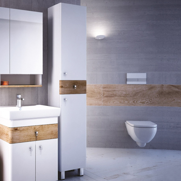 Шкаф-пенал Iddis Carlow 36 напольный, белый, дерево