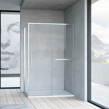 Душевой уголок Vincea Slim Soft VSR-1SS9010CL, 1000*900, хром, стекло прозрачное