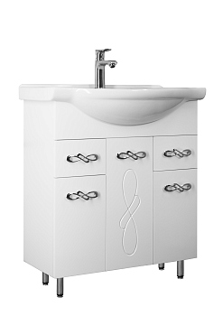 Тумба без раковины Style Line "Венеция 75" (2 ящ.)Байкал 75, ЛС-00002282