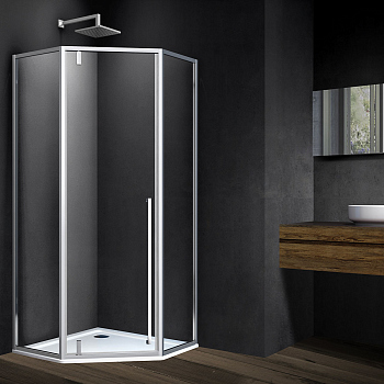 Душевой уголок Vincea Penta VSP-3P900CL, 900*900, хром, стекло прозрачное