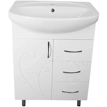 Тумба без раковины Style Line 24 ( 3 ящ.) Стелла 65 ФЬЮЖН, ЛС-00002285