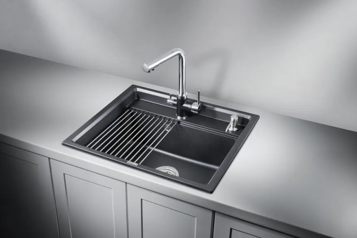 Кухонная мойка GRANULA Kitchen Space (6003, ШВАРЦ)