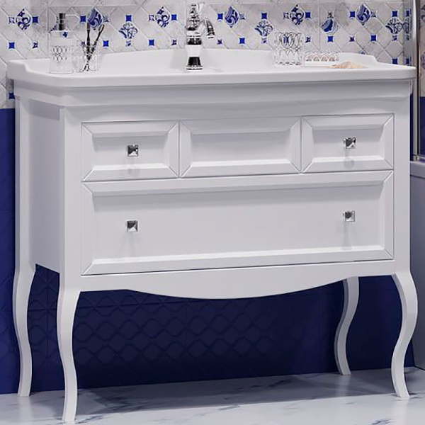 Тумба без раковины Opadiris Валери 105 00-00006751 Белая матовая