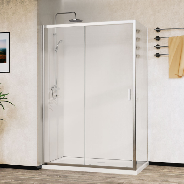 Душевой уголок Vincea City VSR-5CT9012CL, 1200*900, хром, стекло прозрачное