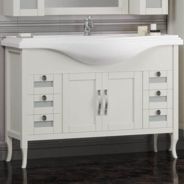 Тумба для комплекта Opadiris Мираж 120 слоновая кость