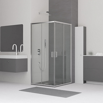 Душевой уголок RGW CL-34, 32093488-11, Хром, 80*80*185