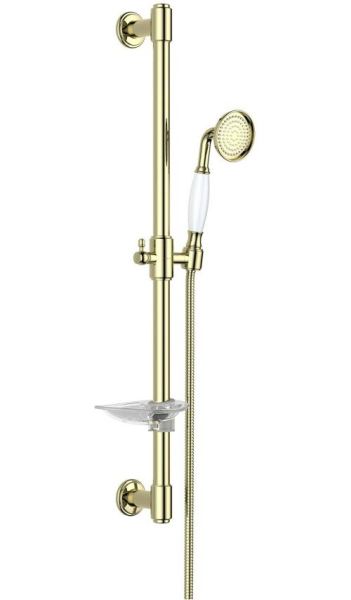 Душевой гарнитур Aquatek Классик 1 jet AQ2020PG Полированное золото