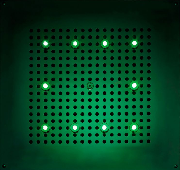 Верхний душ Bossini DREAM - Cube Light H37456 CR с хромотерапией