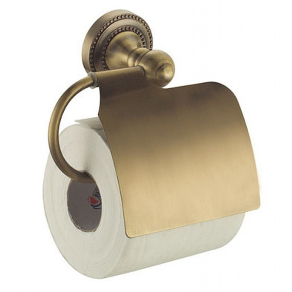Держатель туалетной бумаги Fixsen Antik FX-61110 с крышкой