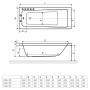 Акриловая ванна Excellent Ava 160x70 см WAEX.AVA16WH