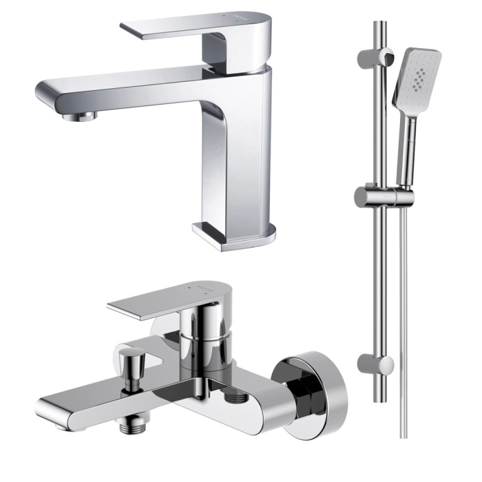 Комплект смесителей Aquatek Лира AQ1430CR Хром