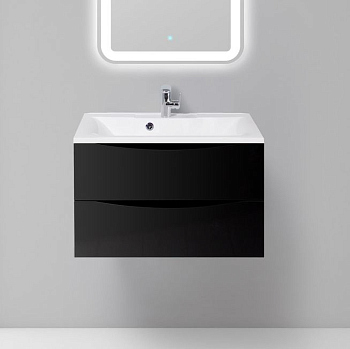 Тумба для комплекта BelBagno Marino 75 nero lucido