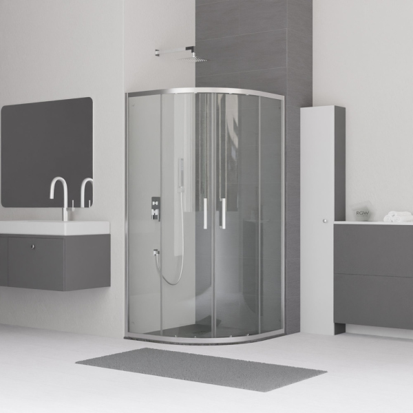 Душевой уголок RGW CL-53, 06095388-11, Хром, 80*80*185