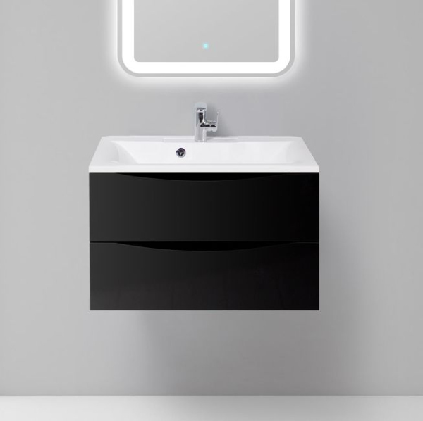 Тумба для комплекта BelBagno Marino 75 nero lucido